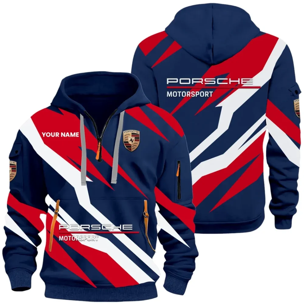Turbo Sports Car Hoodie Half Zip 3D Print, Rugged Casual Fit Hoodie CAR514100925053 - Image 2