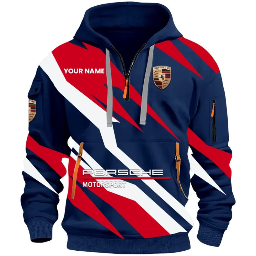 Turbo Sports Car Hoodie Half Zip 3D Print, Rugged Casual Fit Hoodie CAR514100925053 - Image 3