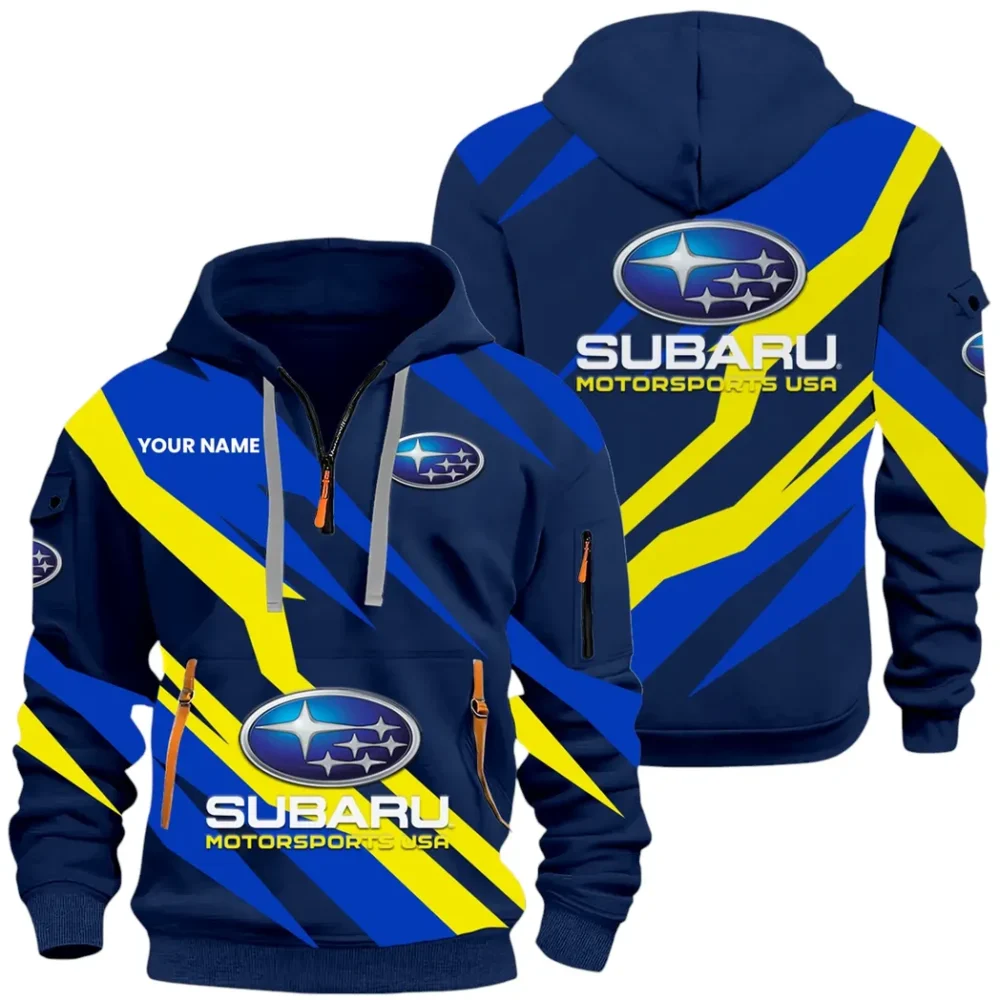 All-Wheel Drive Car Hoodie Half Zip x Sweatpants Set, Classic Gearhead Hoodie Set CAR514100925055 - Image 3