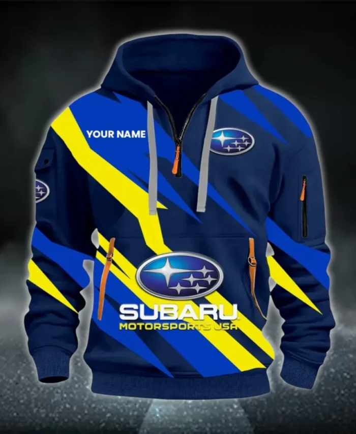 All-Wheel Drive Car Hoodie Half Zip 3D Print, Streetwear Casual Look Outfit CAR514100925055