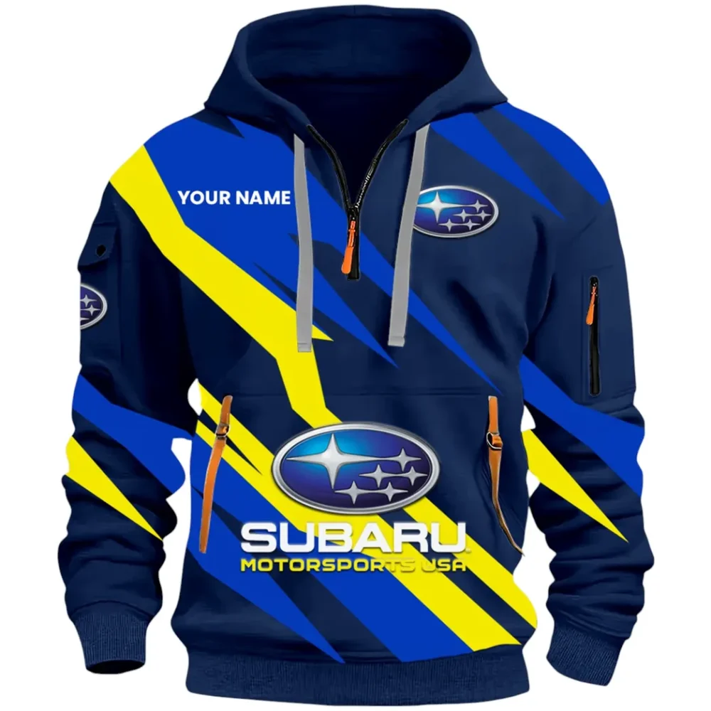 All-Wheel Drive Car Hoodie Half Zip 3D Print, Streetwear Casual Look Outfit CAR514100925055 - Image 3
