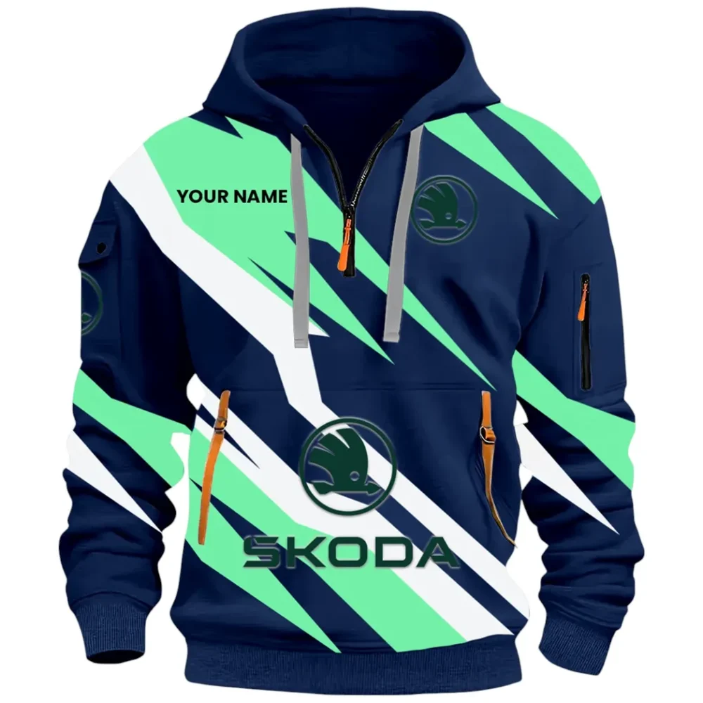 City-Friendly Automobile Hoodie Half Zip 3D Print, Rugged Casual Hoodie CAR514100925059 - Image 3