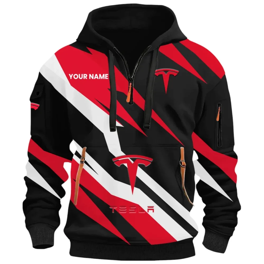 Battery-Powered Car Hoodie Half Zip 3D Print, Comfortable Street Hoodie CAR514100925060 - Image 3