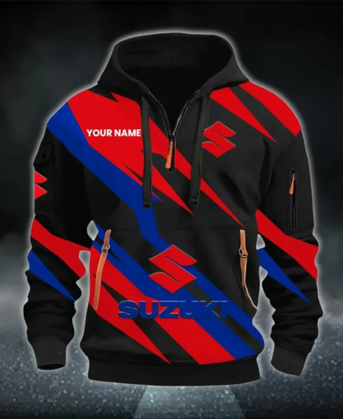 Superbike Hoodie Half Zip 3D Print, Adventure & Urban Fit Hoodie CAR514100925061