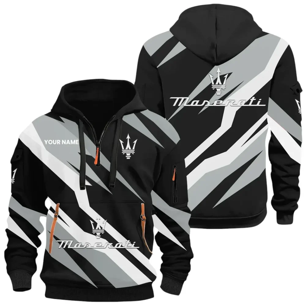 Exotic Coupe Hoodie Half Zip 3D Print, Comfortable Urban Hoodie CAR514100925063 - Image 2
