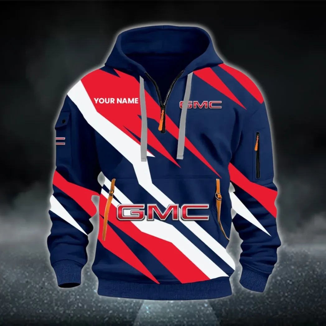 Hauling Truck Hoodie Half Zip 3D Print, Everyday Casual Hoodie CAR514100925064