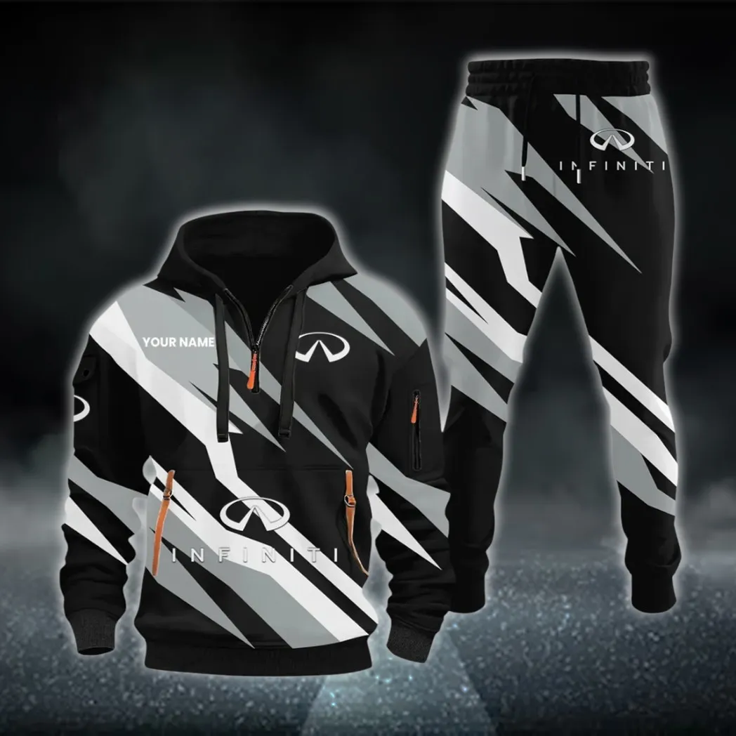 Performance Coupe Hoodie Half Zip x Sweatpants Set, Garage Life 3D Hoodie Set CAR514100925065