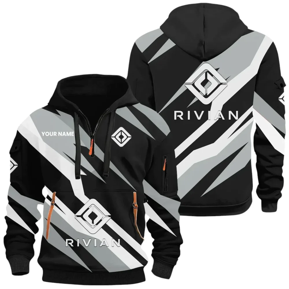 Racing Car Hoodie Half Zip 3D Print, Adventure-Ready Comfortable Hoodie CAR514100925069 - Image 2