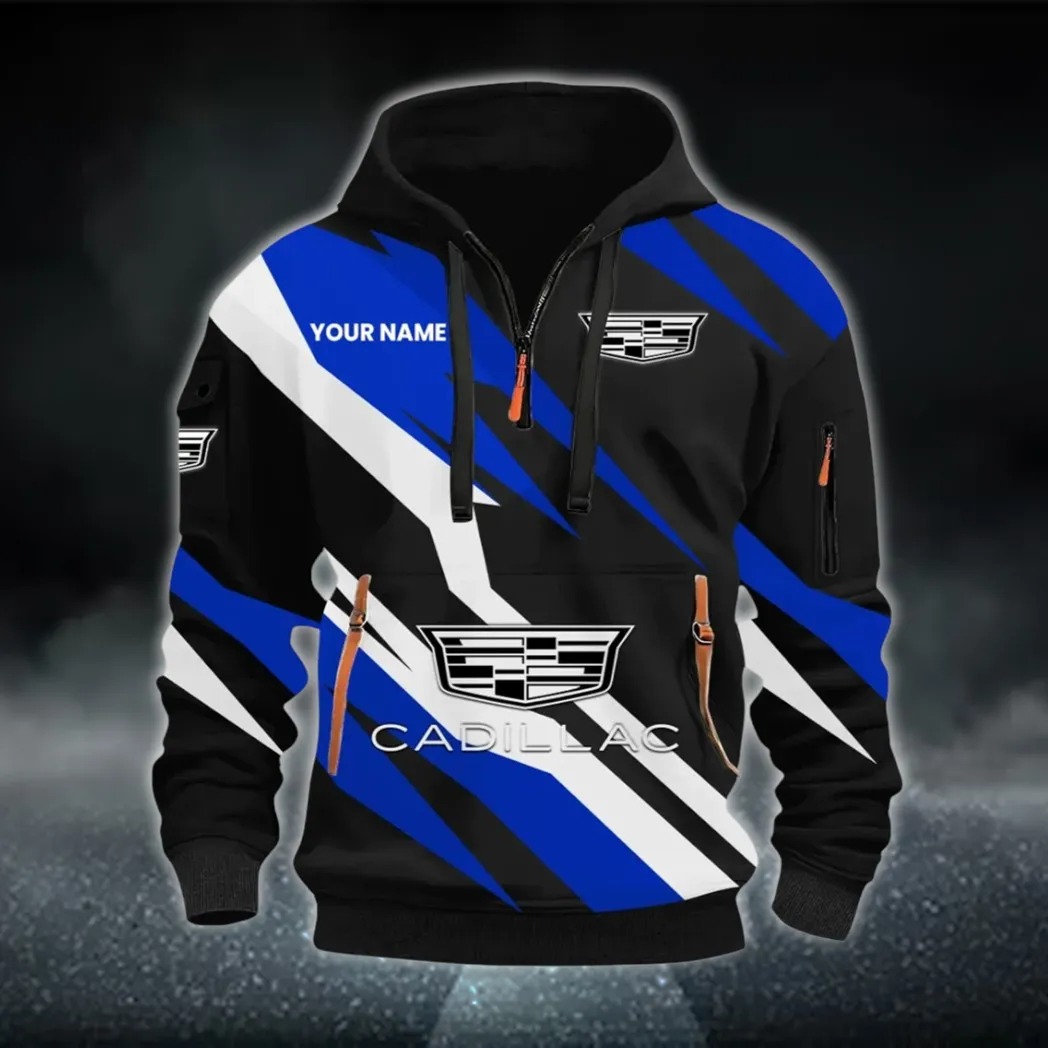 Elegant Touring Car Hoodie Half Zip 3D Print, Rugged & Comfortable Streetwear Outfit CAR514100925071
