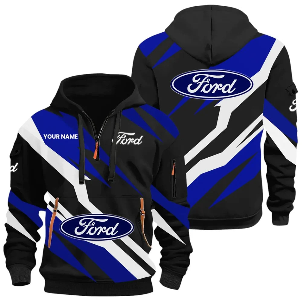 Pickup Legend Hoodie Half Zip x Sweatpants Set, Custom 3D Automotive Tracksuit Set CAR514100925073 - Image 3