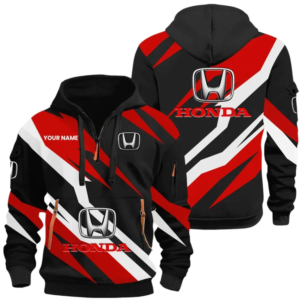 Crossover Hoodie Half Zip 3D Print, Street-Ready Casual Hoodie CAR514100925074 - Image 2