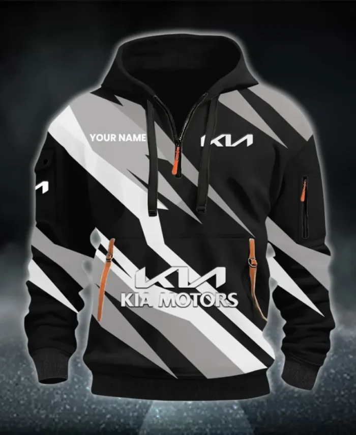 Affordable Auto Hoodie Half Zip 3D Print, Rugged Casual Hoodie CAR514100925076