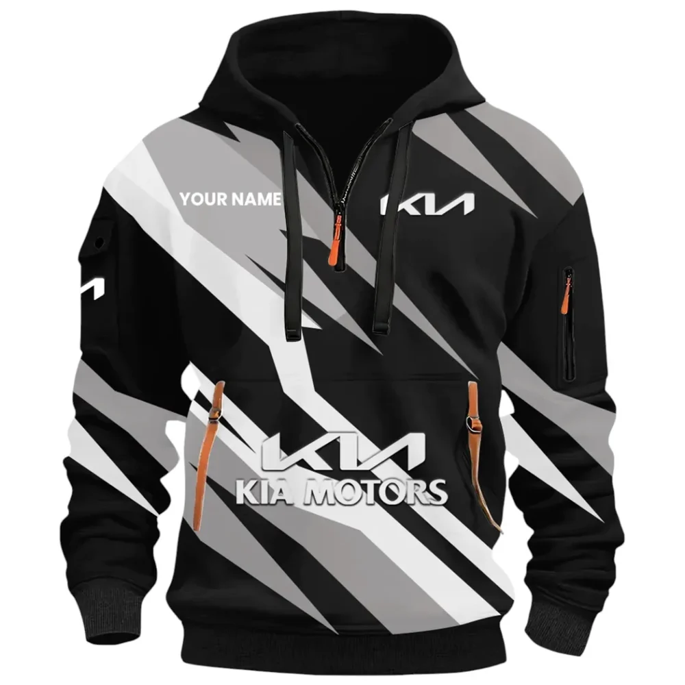 Affordable Auto Hoodie Half Zip 3D Print, Rugged Casual Hoodie CAR514100925076 - Image 3