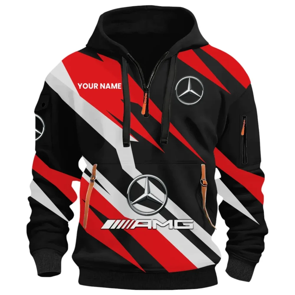 Engine Life Hoodie Half Zip 3D Print, Urban Casual Comfort Hoodie CAR514100925080 - Image 3