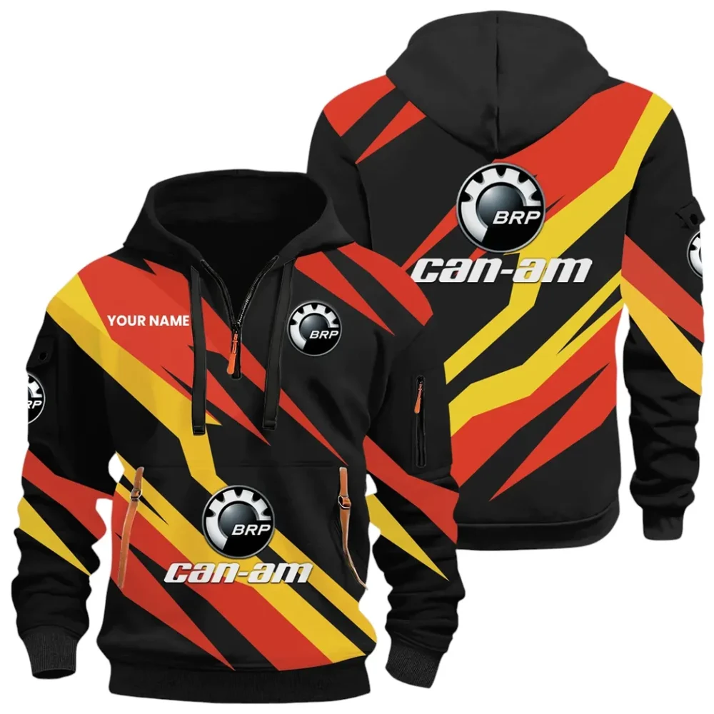 Racing Car Hoodie Half Zip 3D Print, Rugged & Sporty Hoodie CAR514100925081 - Image 2