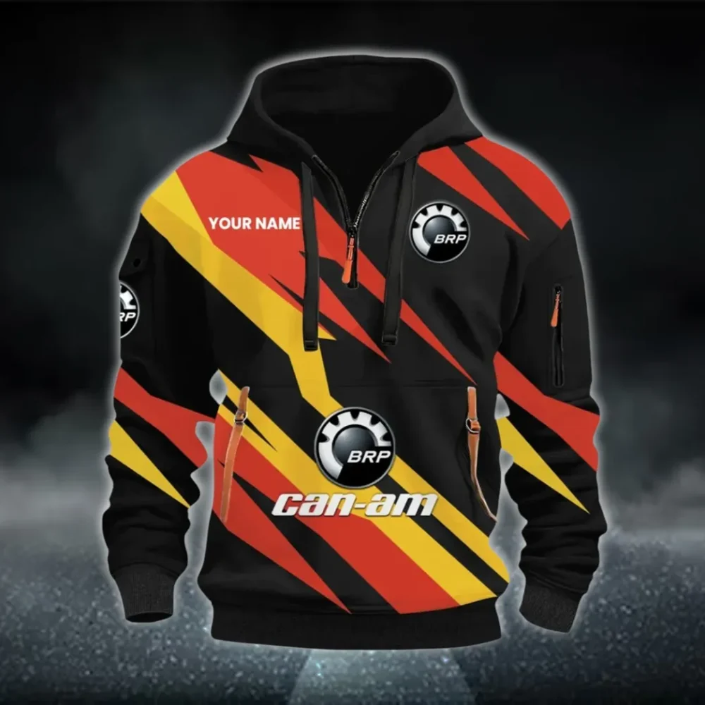 Racing Car Hoodie Half Zip 3D Print, Rugged & Sporty Hoodie CAR514100925081