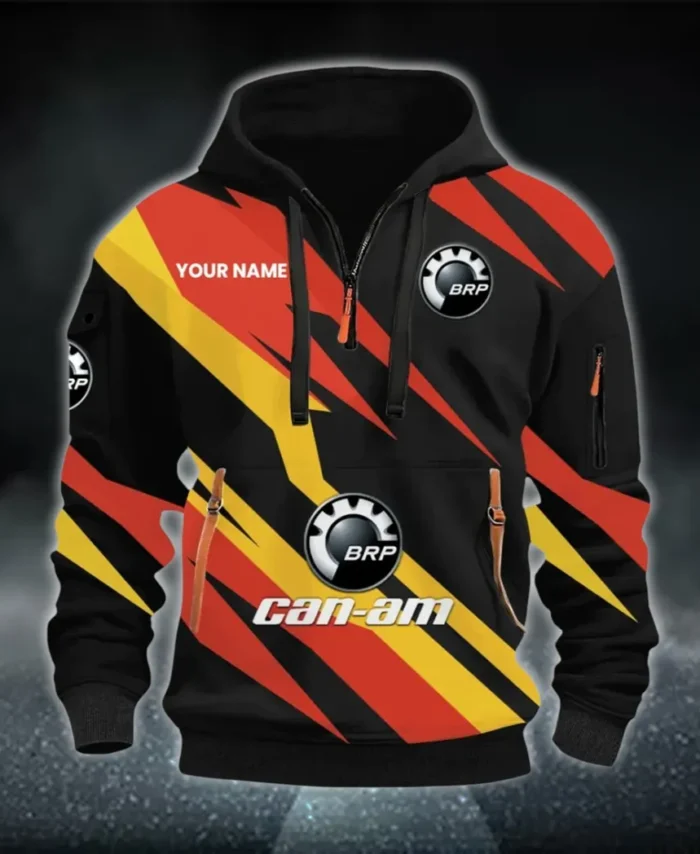 Racing Car Hoodie Half Zip 3D Print, Rugged & Sporty Hoodie CAR514100925081