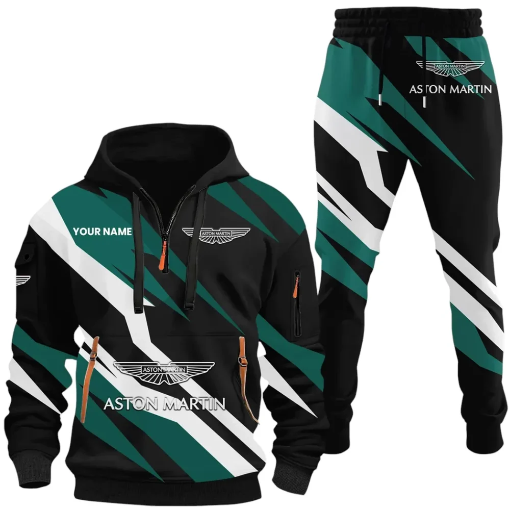 Stylish GT Car Hoodie Half Zip x Sweatpants Set, Custom Car Enthusiast Outfit CAR514100925082 - Image 2