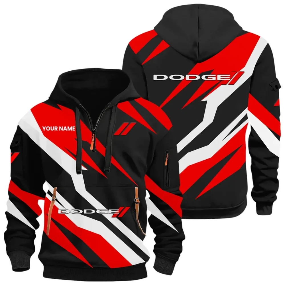 Performance Vehicle Hoodie Half Zip x Sweatpants Set, Custom Ride-Ready Tracksuit CAR514100925083 - Image 3