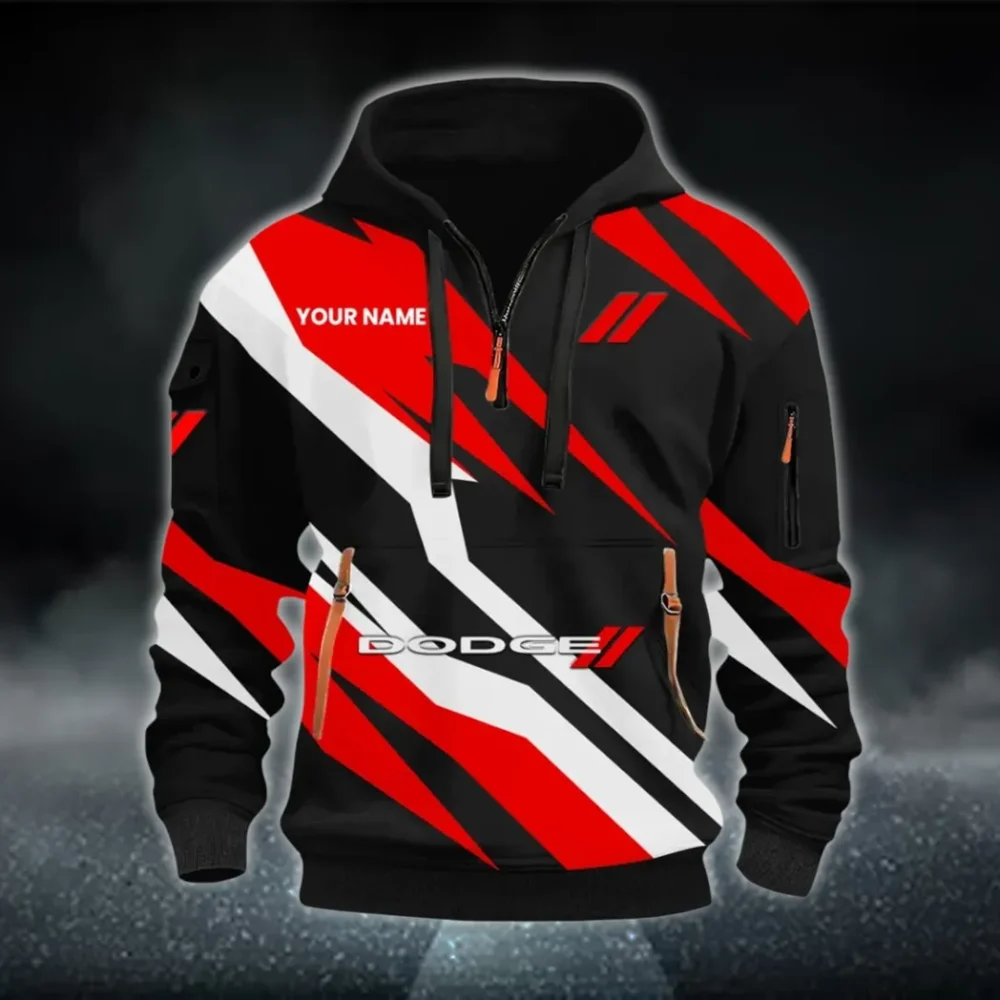 Performance Vehicle Hoodie Half Zip 3D Print, Comfortable Daily Hoodie CAR514100925083