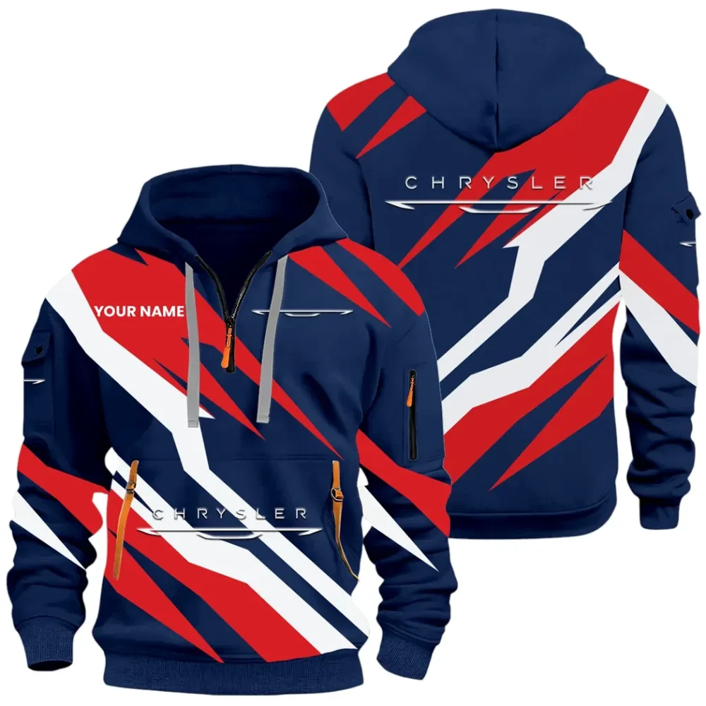 Luxury Sedan Hoodie Half Zip 3D Print, Casual Street-Ready Hoodie CAR514100925084 - Image 2