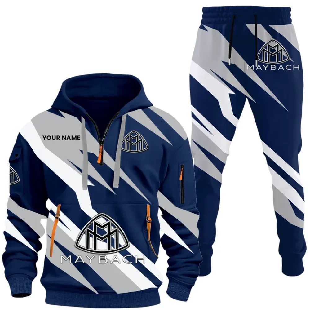 Lifestyle Ride Hoodie Half Zip x Sweatpants Set, Custom Ride-Ready Tracksuit CAR514100925085 - Image 2