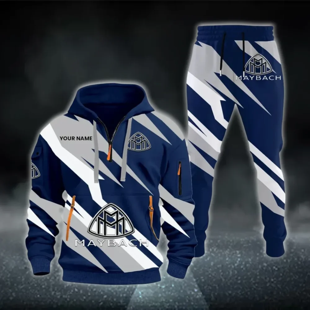 Lifestyle Ride Hoodie Half Zip x Sweatpants Set, Custom Ride-Ready Tracksuit CAR514100925085