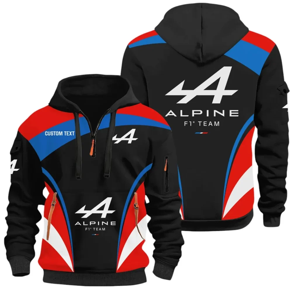 Sports Car Hoodie Half Zip 3D Print, Sporty Urban Hoodie Style CAR514100925089 - Image 2
