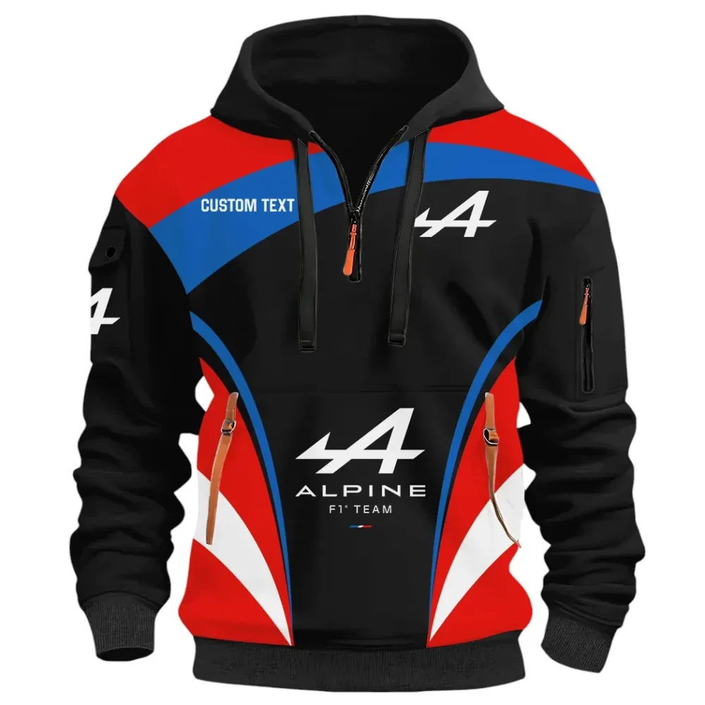 Sports Car Hoodie Half Zip 3D Print, Sporty Urban Hoodie Style CAR514100925089 - Image 3