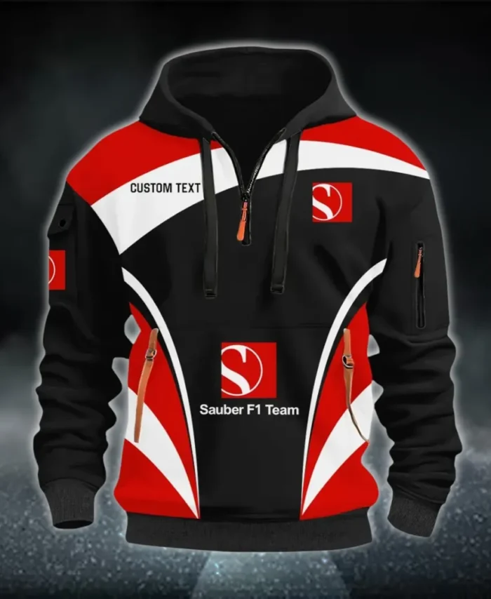 Racing Motor Hoodie Half Zip 3D Print, Rugged Casual Hoodie CAR514100925092