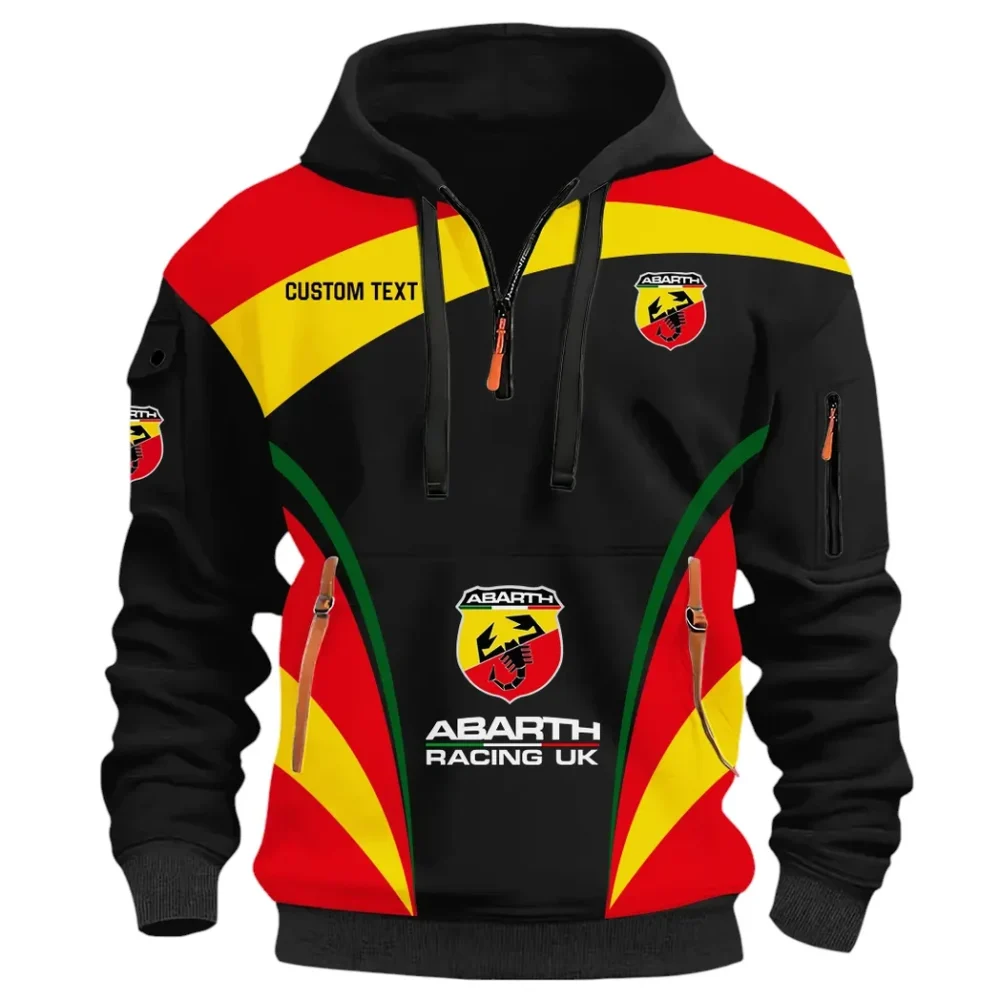 Performance Car Hoodie Half Zip 3D Print, Rugged Sporty Streetwear Hoodie CAR514100925095 - Image 3