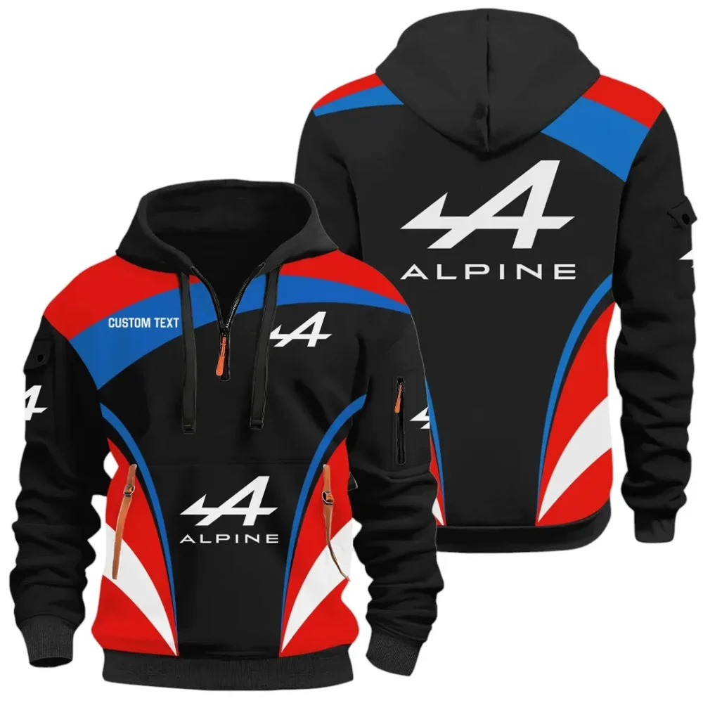 Sports Car Hoodie Half Zip x Sweatpants Set, Sporty Auto-Inspired Tracksuit CAR514100925096 - Image 3