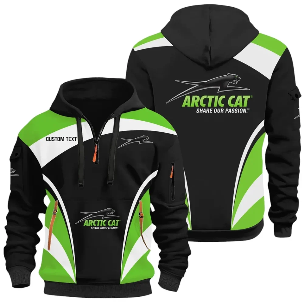 Winter Sports Vehicle Hoodie Half Zip x Sweatpants Set, Sporty Auto-Inspired Tracksuit CAR514100925097 - Image 3