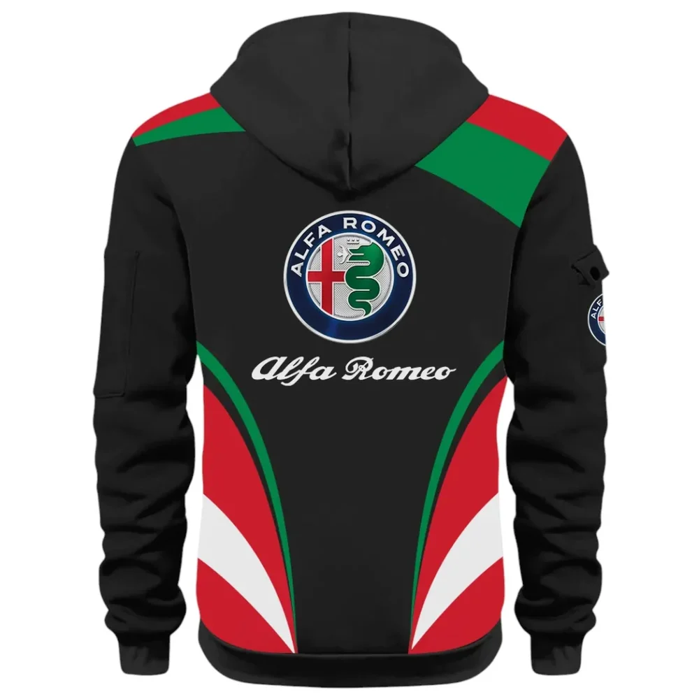 Sport Sedan Hoodie Half Zip 3D Print, Sporty & Casual Everyday Wear Hoodie CAR514100925100 - Image 4