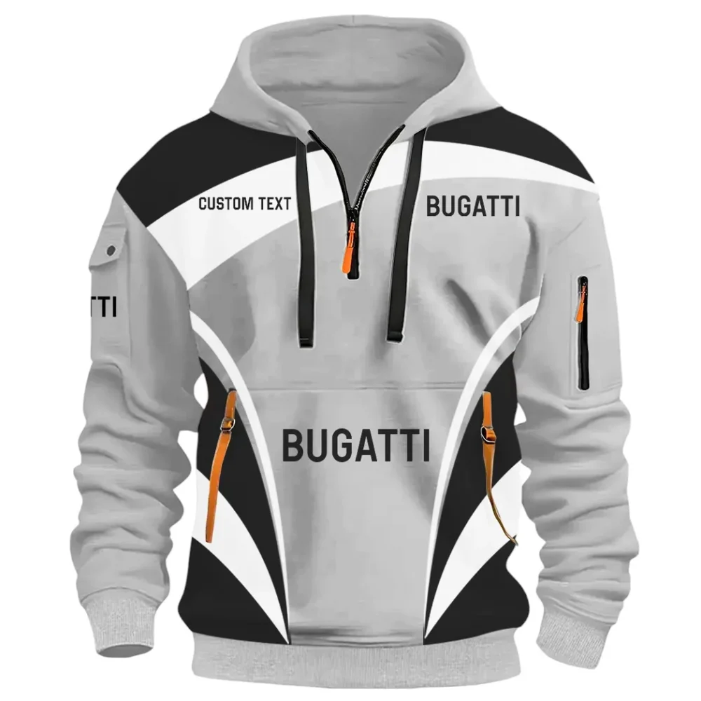 Hypercar Hoodie Half Zip 3D Print, Urban Style & Relaxed Fit Hoodie CAR514100925101 - Image 3