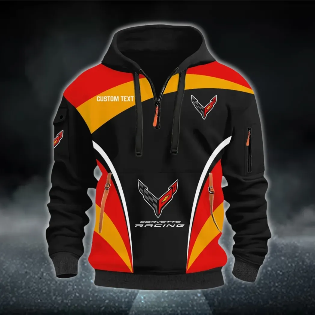 V8 Power Hoodie Half Zip 3D Print, Casual Fit for Everyday Wear Hoodie CAR514100925103