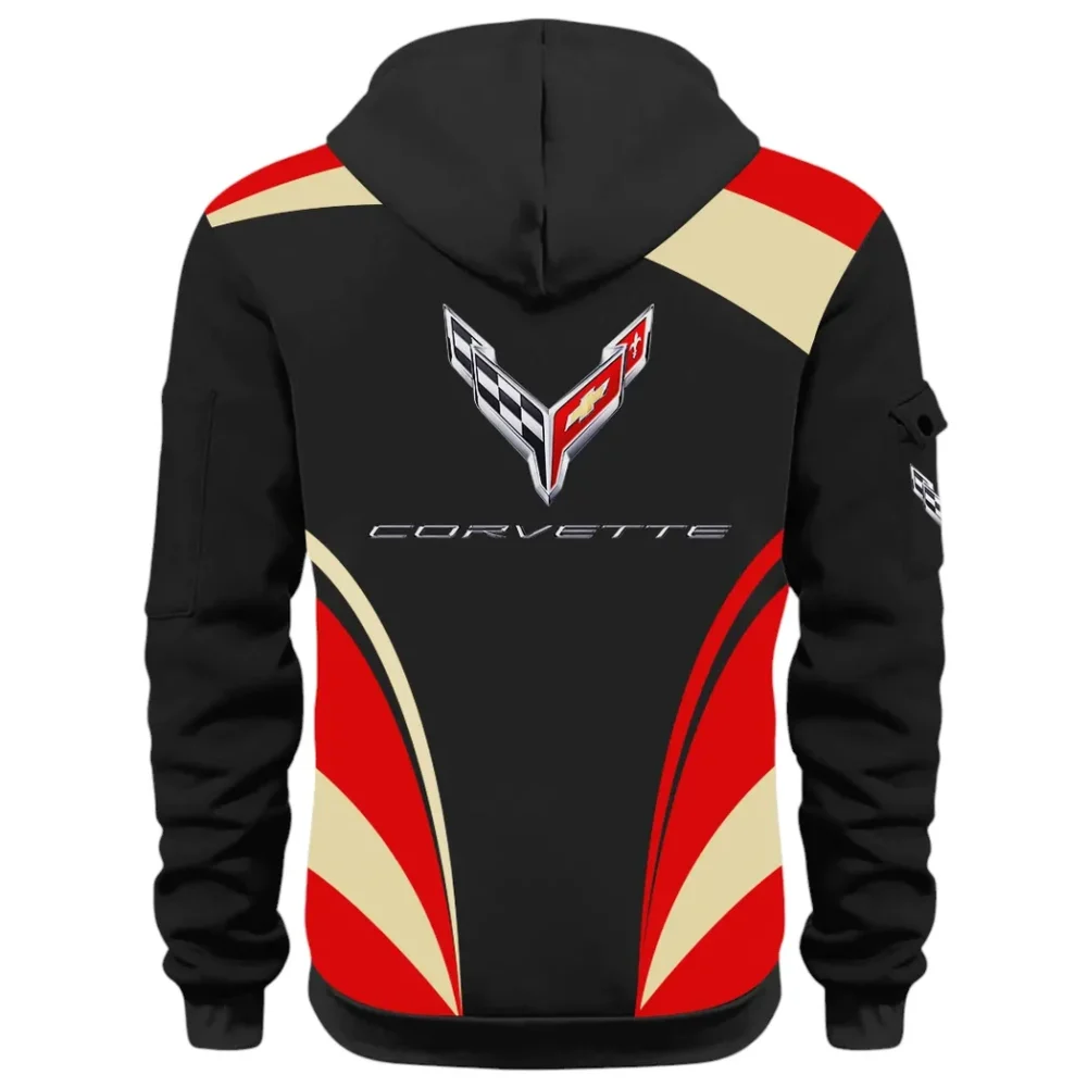 V8 Power Hoodie Half Zip 3D Print, Sporty Urban Look Hoodie CAR514100925105 - Image 4