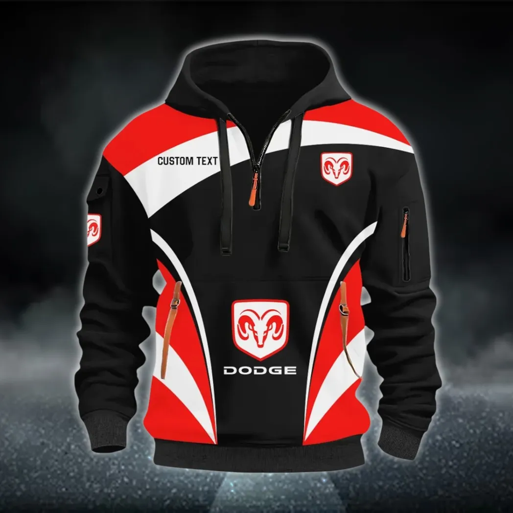 Power Car Hoodie Half Zip 3D Print, Street-Ready Casual Hoodie CAR514100925107