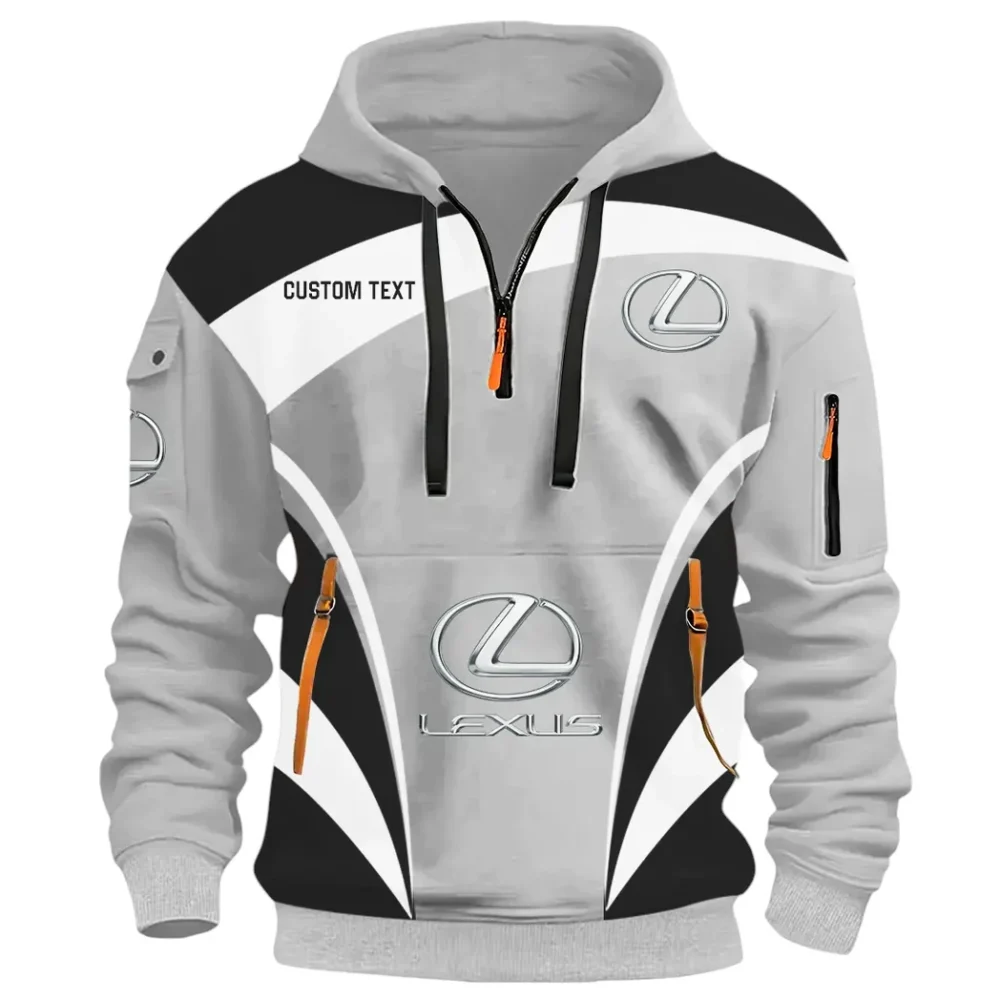 High-End Coupe Hoodie Half Zip 3D Print, Sporty & Street-Ready Hoodie CAR514100925112 - Image 3
