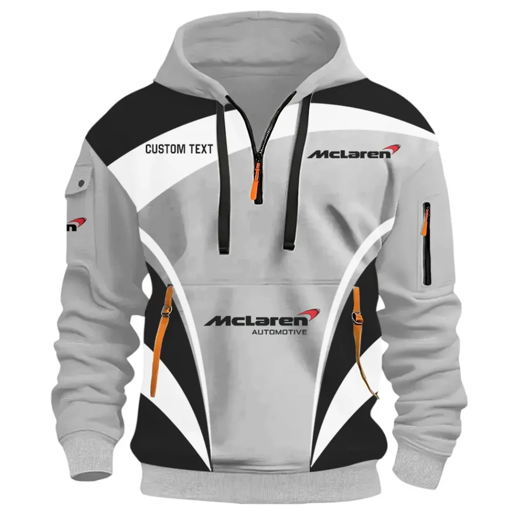 British Supercar Hoodie Half Zip 3D Print, Urban Casual Comfort Hoodie CAR514100925113 - Image 3