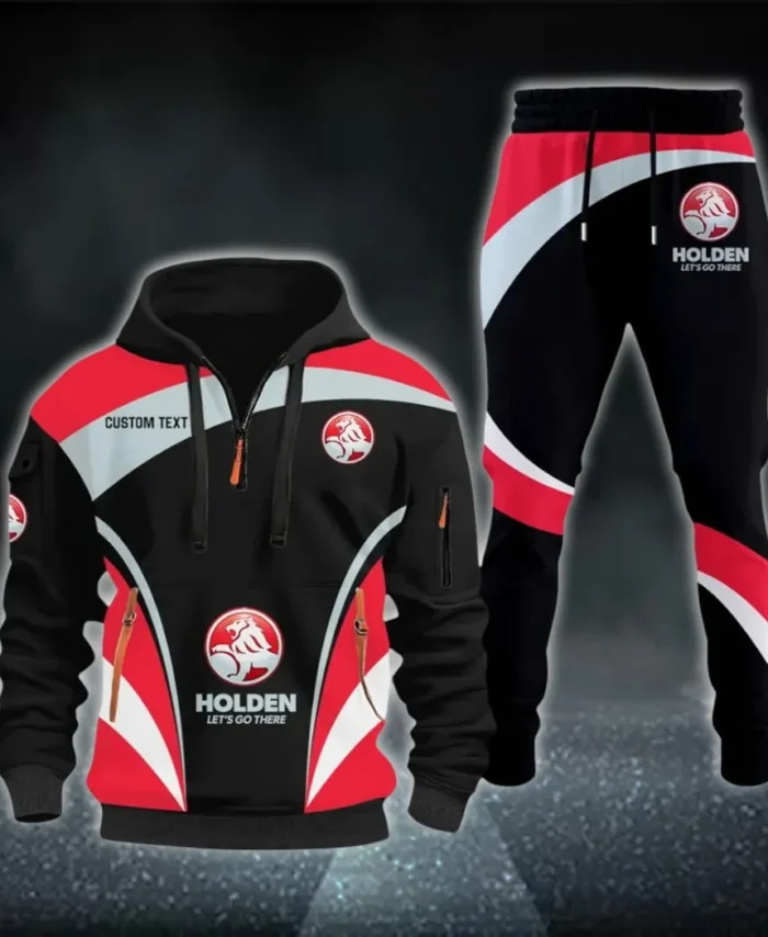 Classic Auto Hoodie Half Zip x Sweatpants Set, All-Season Car Enthusiast Tracksuit CAR514100925116