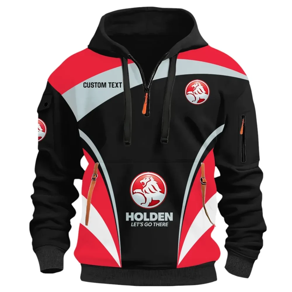 Classic Auto Hoodie Half Zip 3D Print, Comfortable Daily Hoodie CAR514100925116 - Image 3