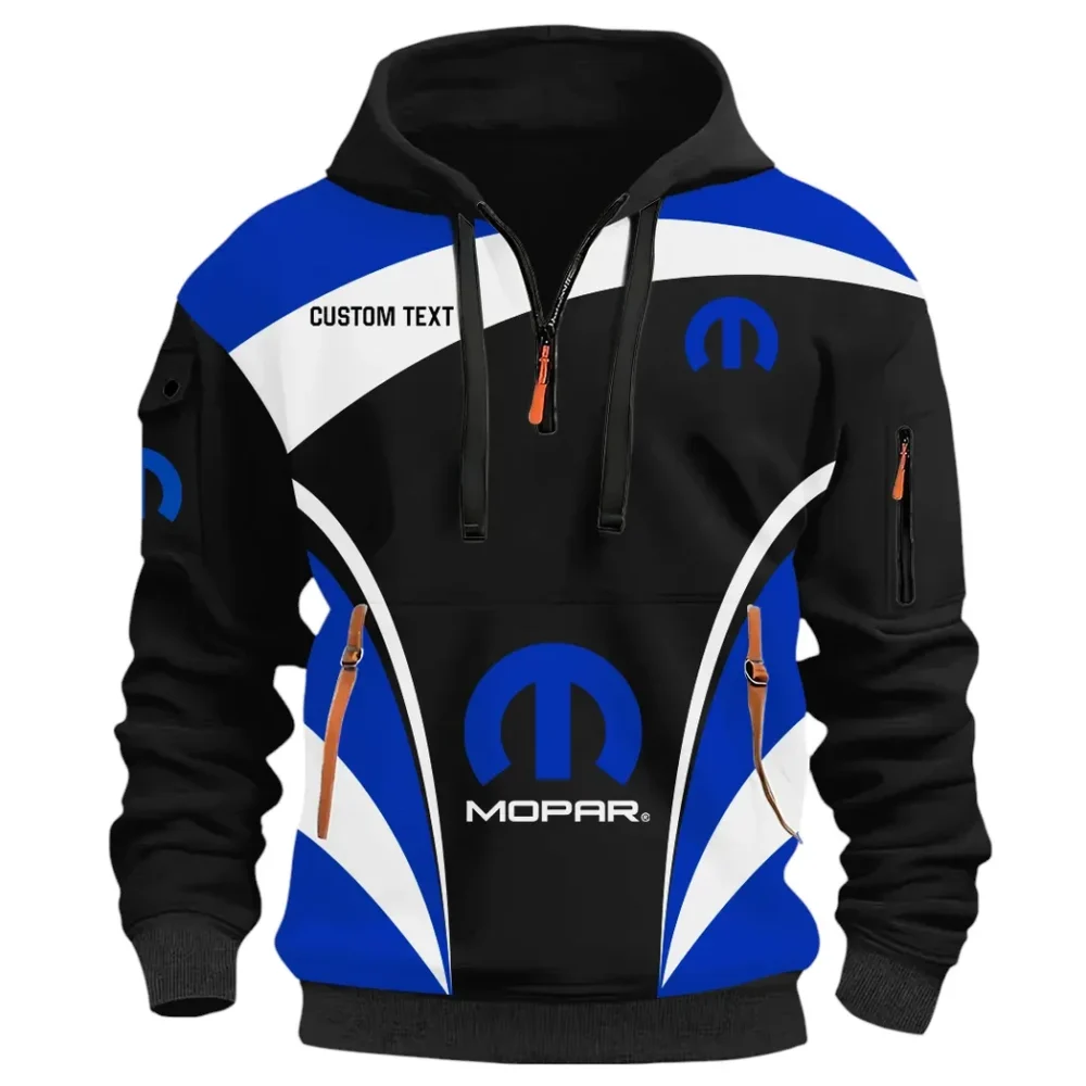 Classic Car Performance Hoodie Half Zip 3D Print, Rugged Casual Fit Hoodie CAR514100925119 - Image 3