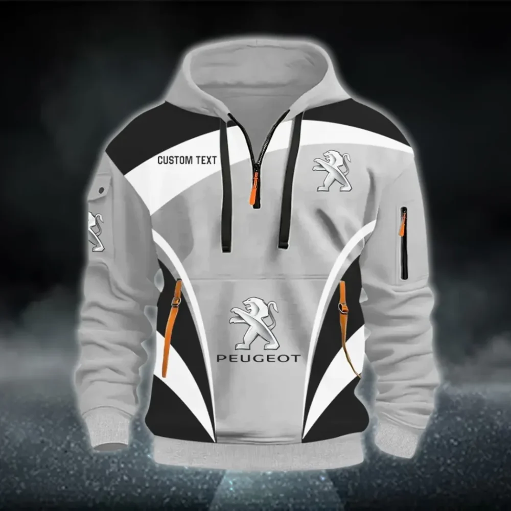 Family Auto Hoodie Half Zip 3D Print, Everyday Comfortable Hoodie CAR514100925120