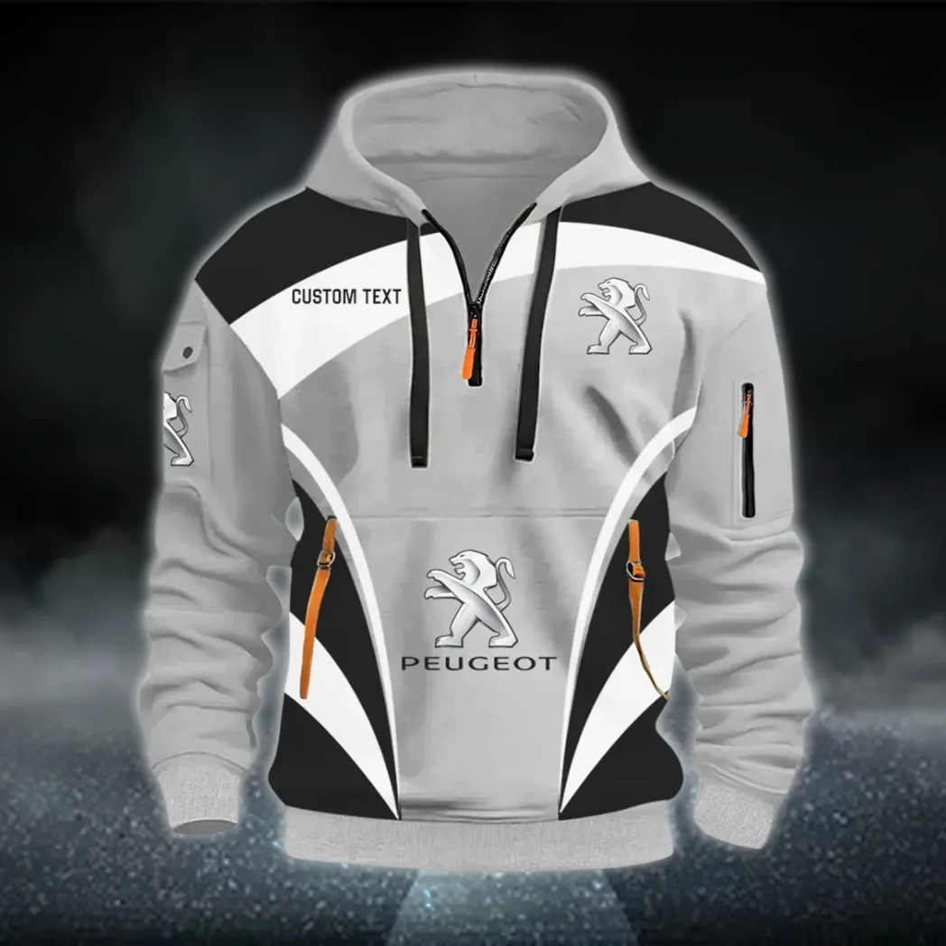 Family Auto Hoodie Half Zip 3D Print, Everyday Comfortable Hoodie CAR514100925120