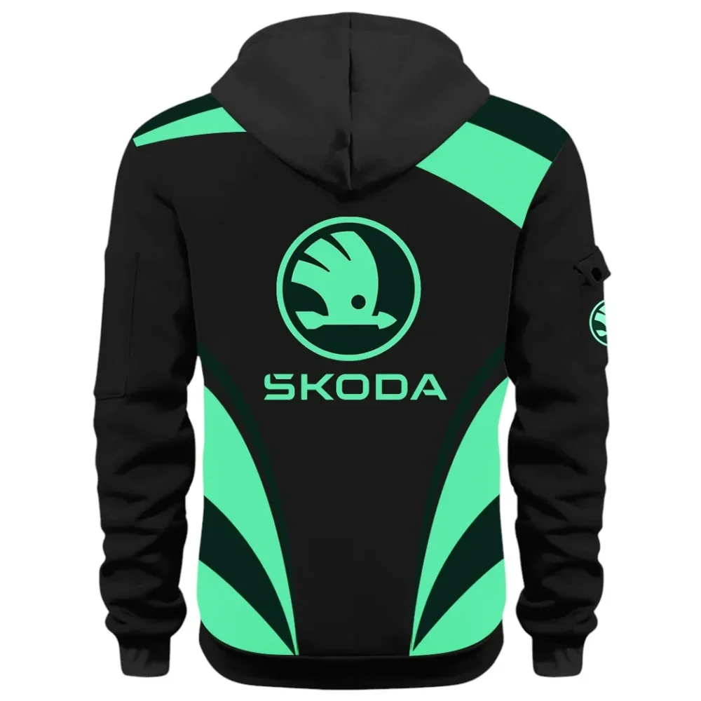 Practical Hatchback Hoodie Half Zip 3D Print, Sporty Urban Hoodie Style CAR514100925122 - Image 4