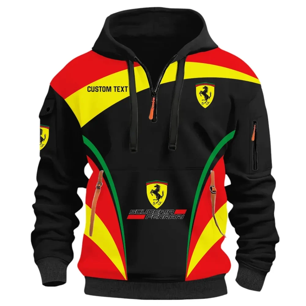 Racing Legend Hoodie Half Zip 3D Print, Lightweight & Casual Comfort Hoodie CAR514100925123 - Image 3