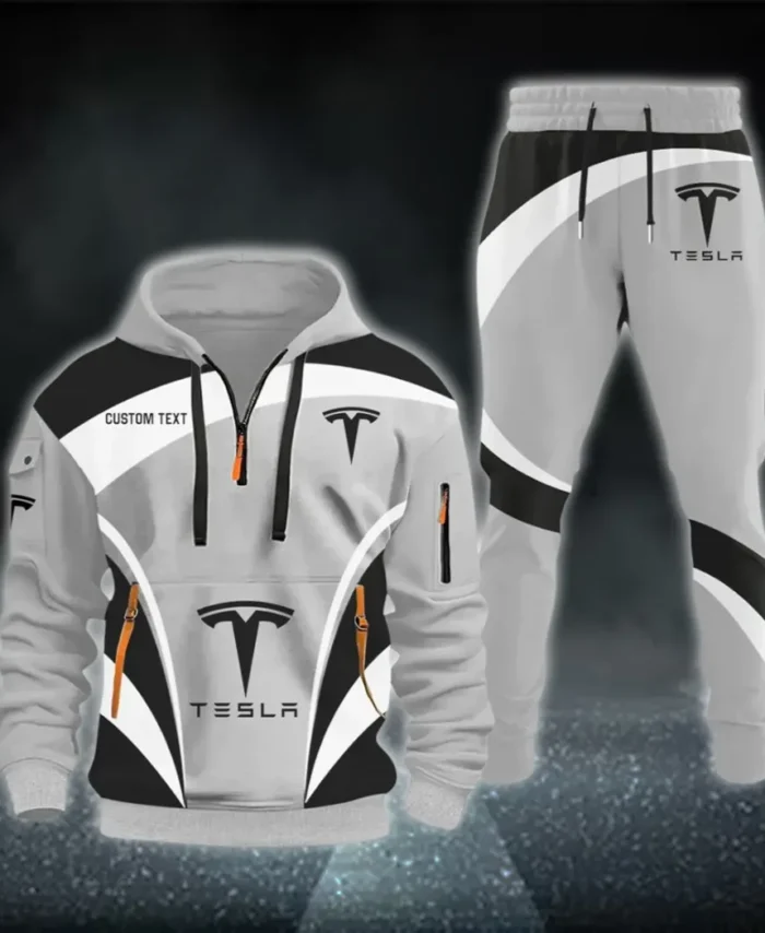 Futuristic Ride Hoodie Half Zip x Sweatpants Set, Custom Road Lifestyle Hoodie Set CAR514100925124