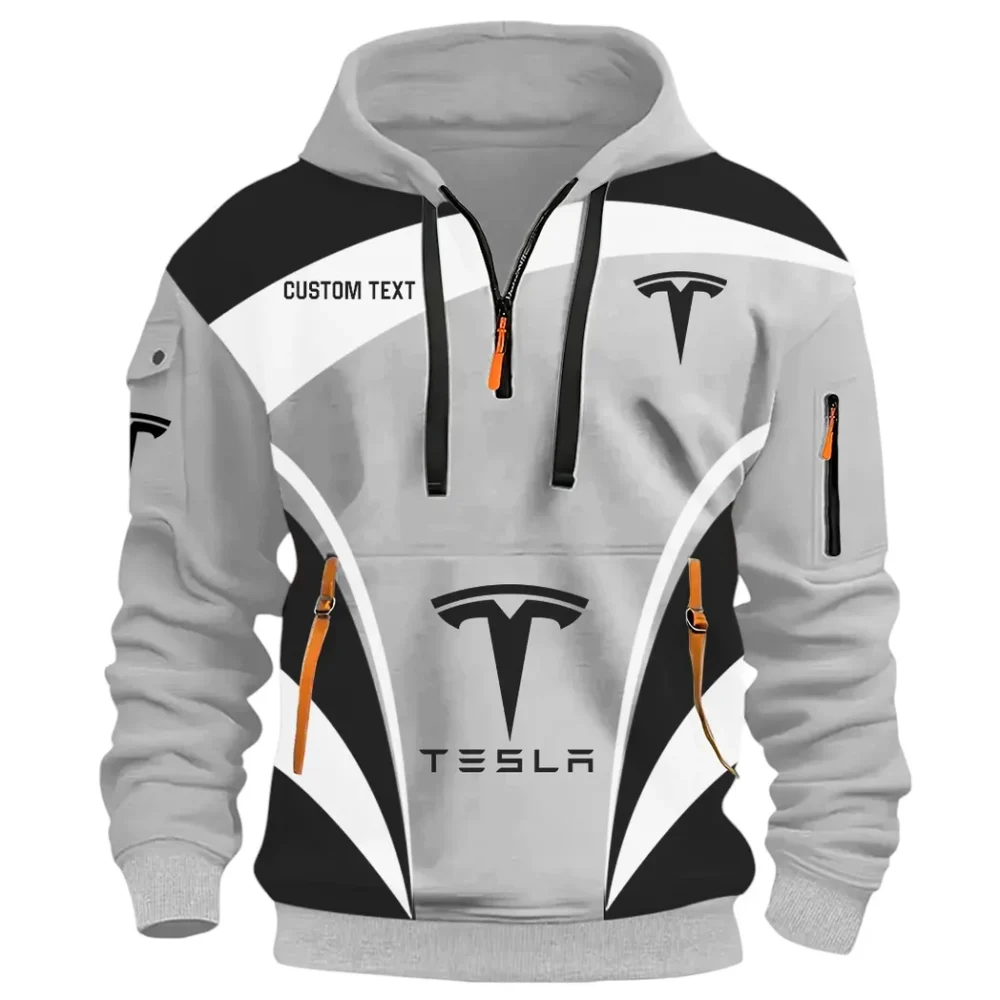 Futuristic Ride Hoodie Half Zip 3D Print, Sporty Everyday Wear Hoodie CAR514100925124 - Image 3