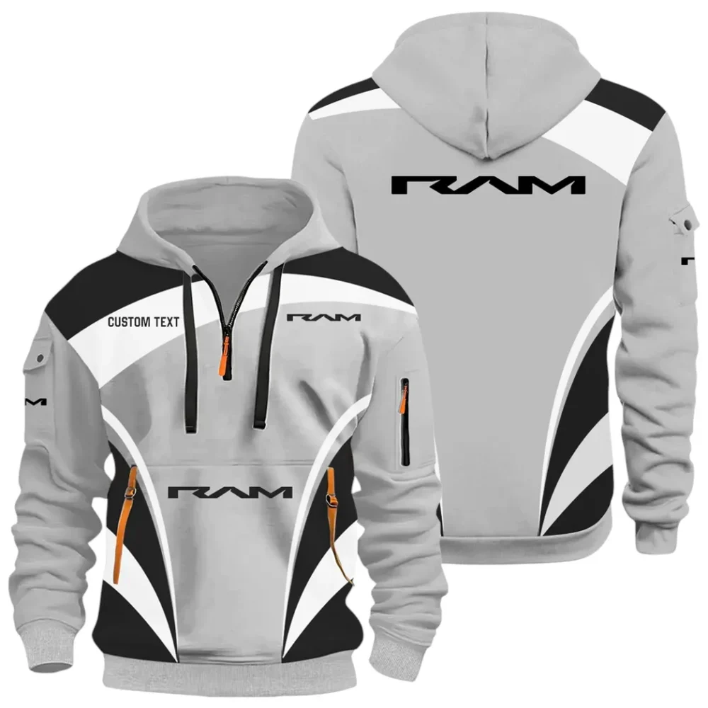Trucks Hoodie Half Zip x Sweatpants Set, Premium Car Fan Tracksuit CAR514100925126 - Image 3